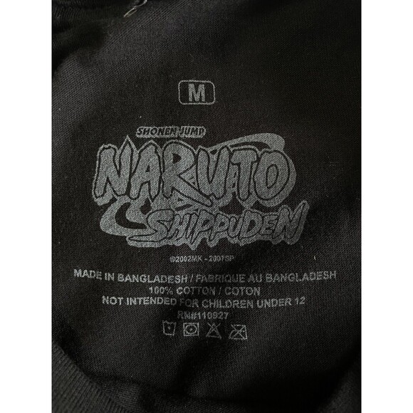 Shonen Jump Naruto Shippuden T-Shirt Mens Size M Front Graphics 100% Cotton - Picture 6 of 6